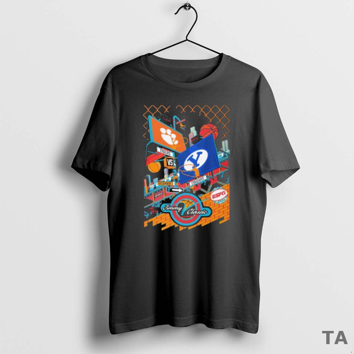 Top Clemson Vs Byu 2025 Jimmy V Classic Basketball T Shirt Sweater Hoodie, Sweatshirt | WearSparks.com