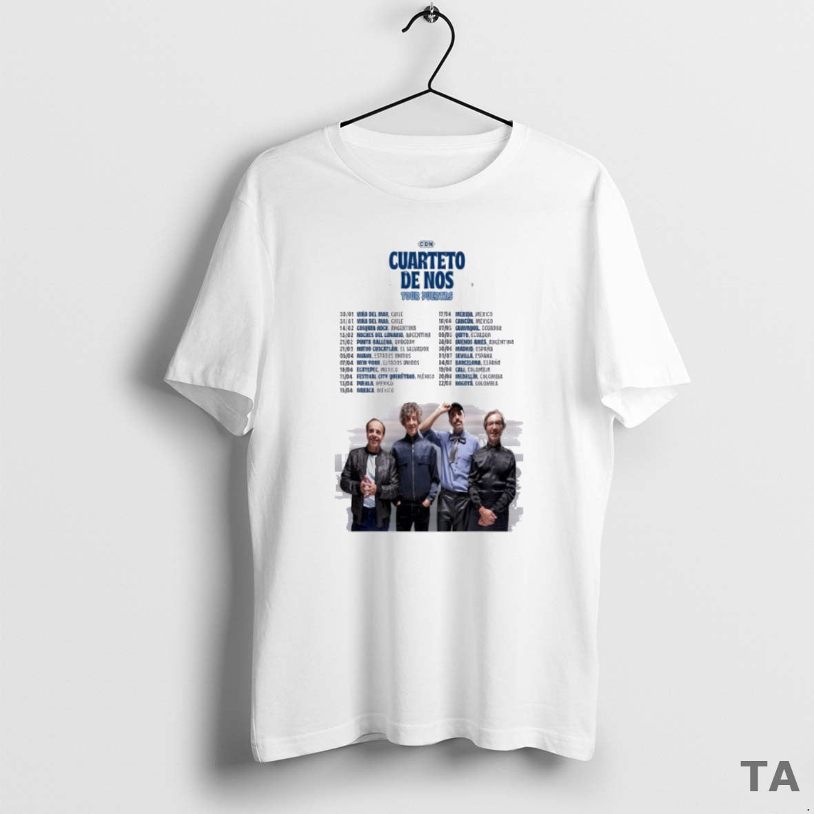 Top Cuarteto De Nos Tour Puertas 2026 T Shirt Sweater Hoodie, Sweatshirt | WearSparks.com