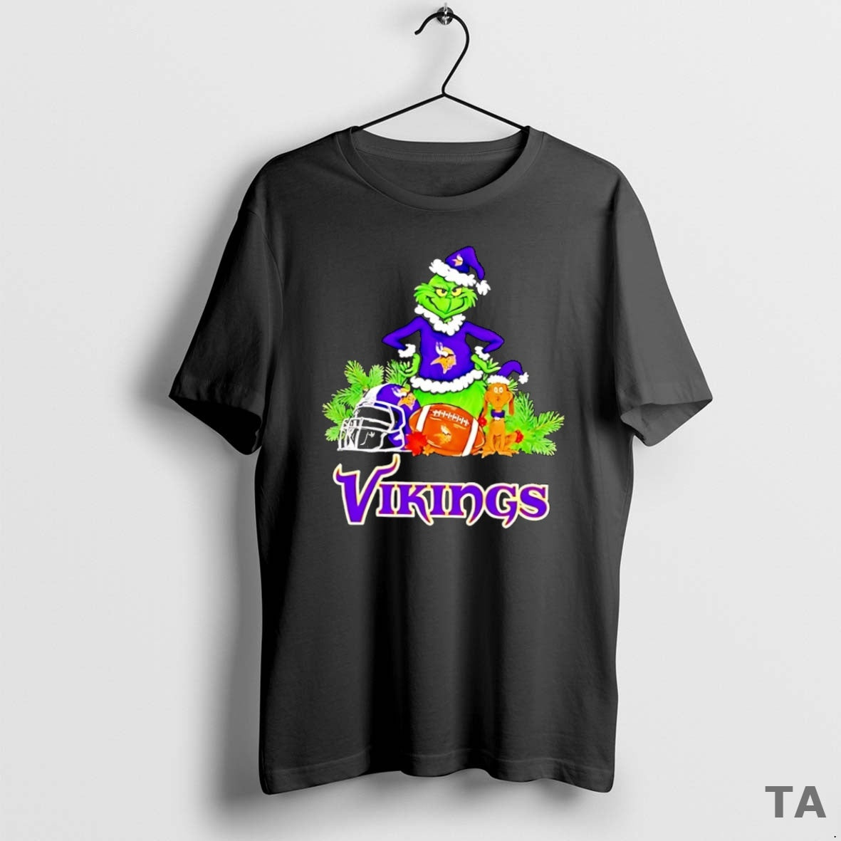 Top Grinch And Max Dog Minnesota Vikings Football Merry Christmas T Shirt Sweater Hoodie, Sweatshirt | WearSparks.com