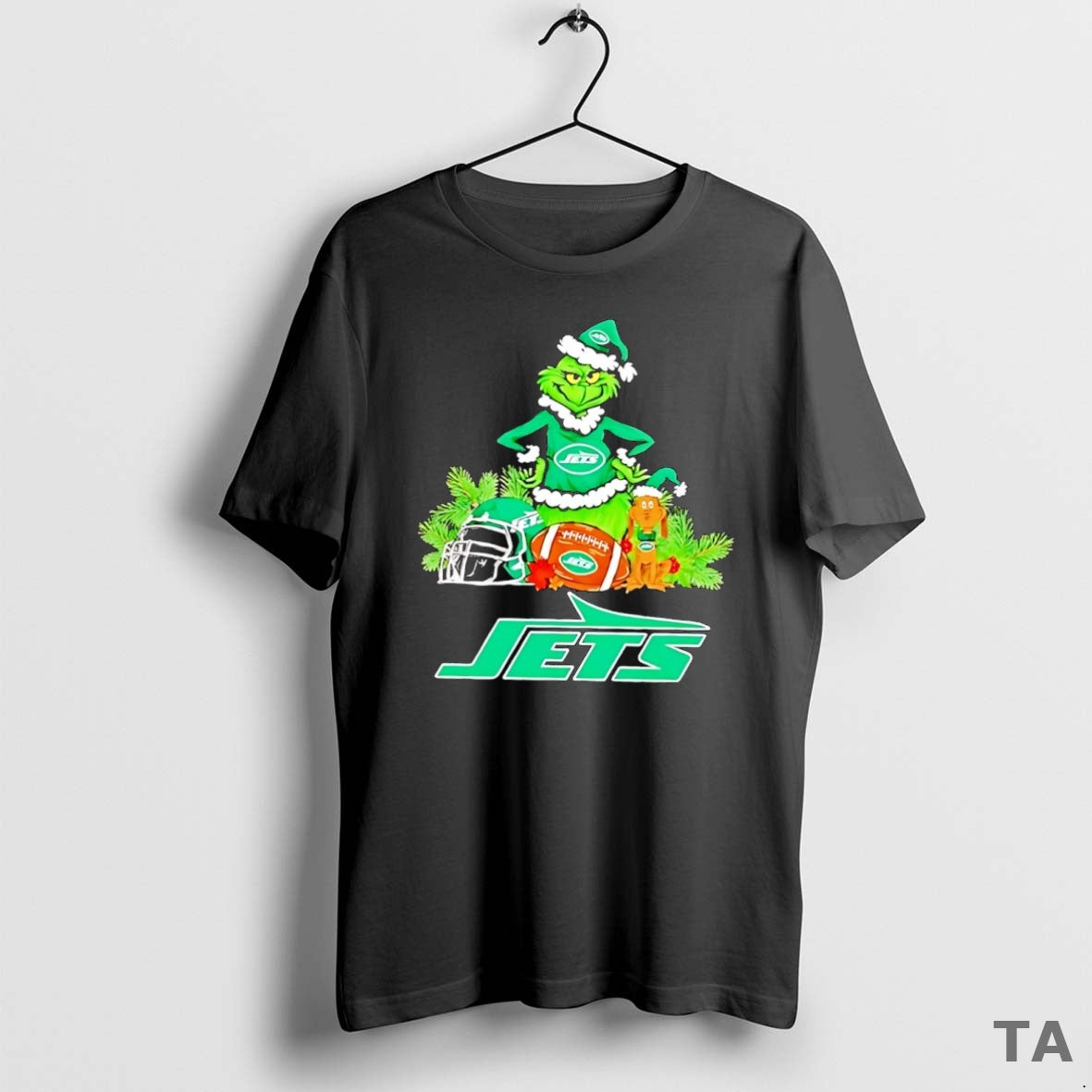 Top Grinch And Max Dog New York Jets Football Merry Christmas T Shirt Sweater Hoodie, Sweatshirt | WearSparks.com
