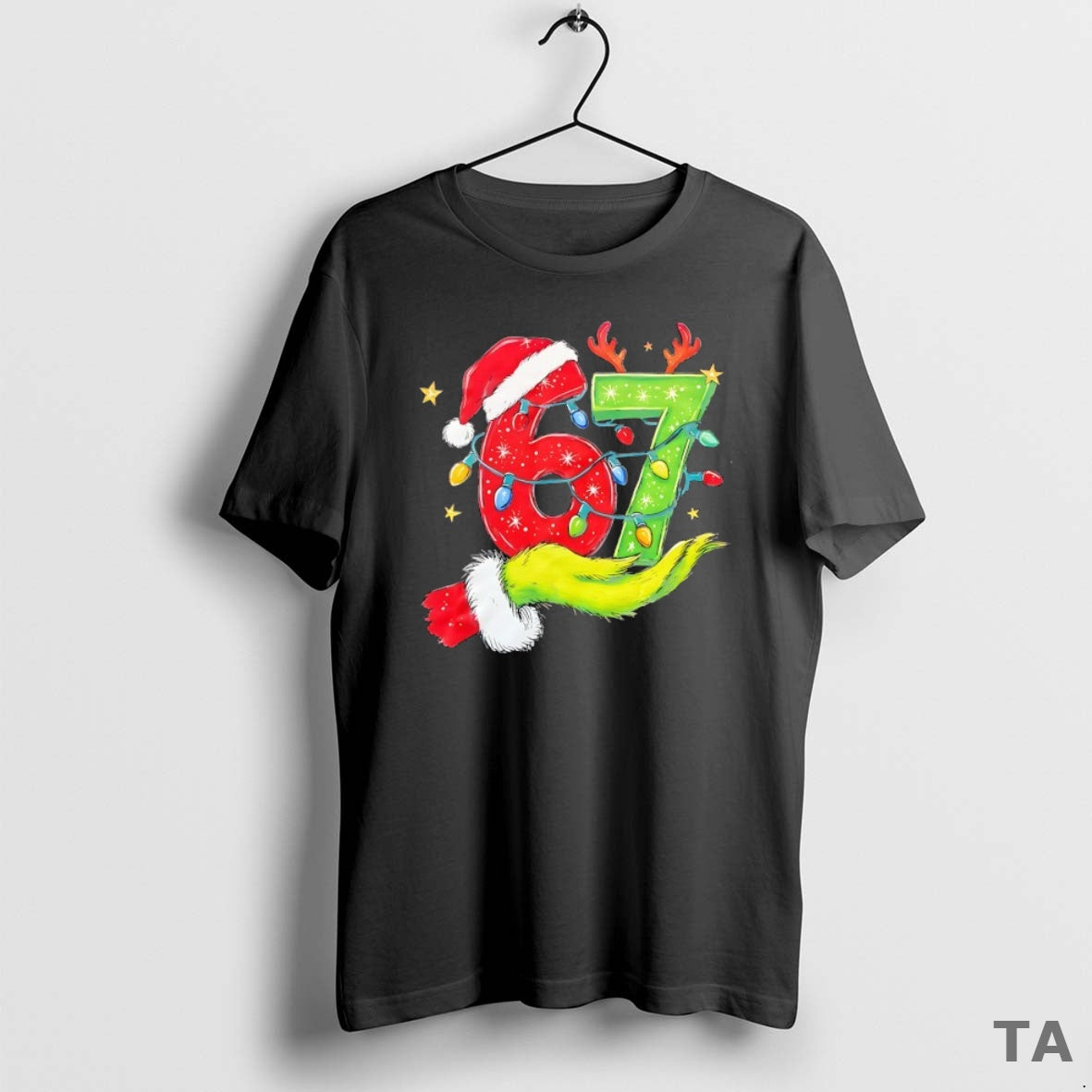 Top Grinch Hand 67 Christmas Lights T Shirt Sweater Hoodie, Sweatshirt | WearSparks.com