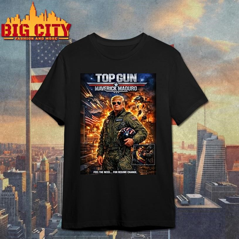 Top Gun Maverick Maduro Donald Trump Fighter Jet Shirt