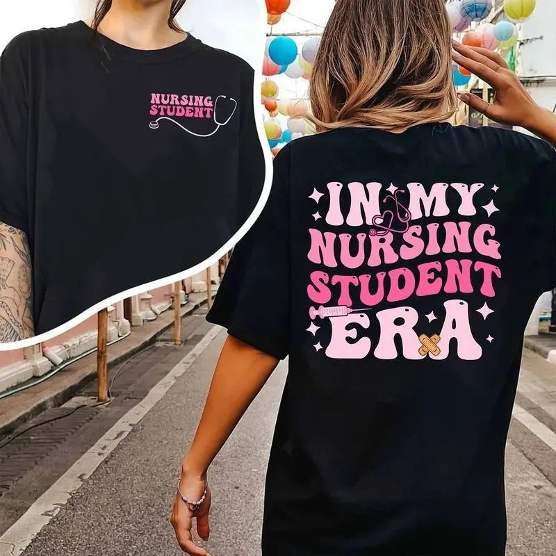 Top In My Nursing Student Era 2 Sides T-Shirt