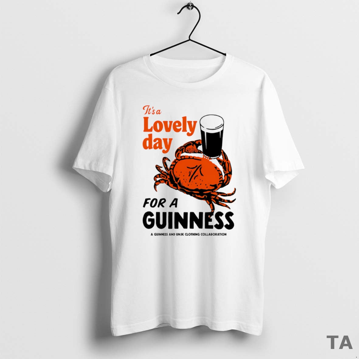 Top Its A Lovely Day For Guinness Guinness Crab T Shirt Sweater Hoodie, Sweatshirt | WearSparks.com