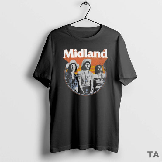 Top Midland Distress Tour 2018 Photo T Shirt Sweater Hoodie, Sweatshirt | WearSparks.com