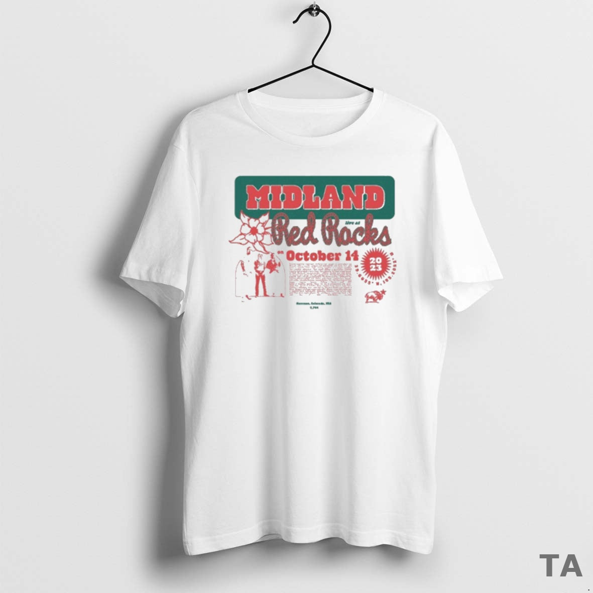 Top Midland Live At Red Rocks October 14 2023 T Shirt Sweater Hoodie, Sweatshirt | WearSparks.com