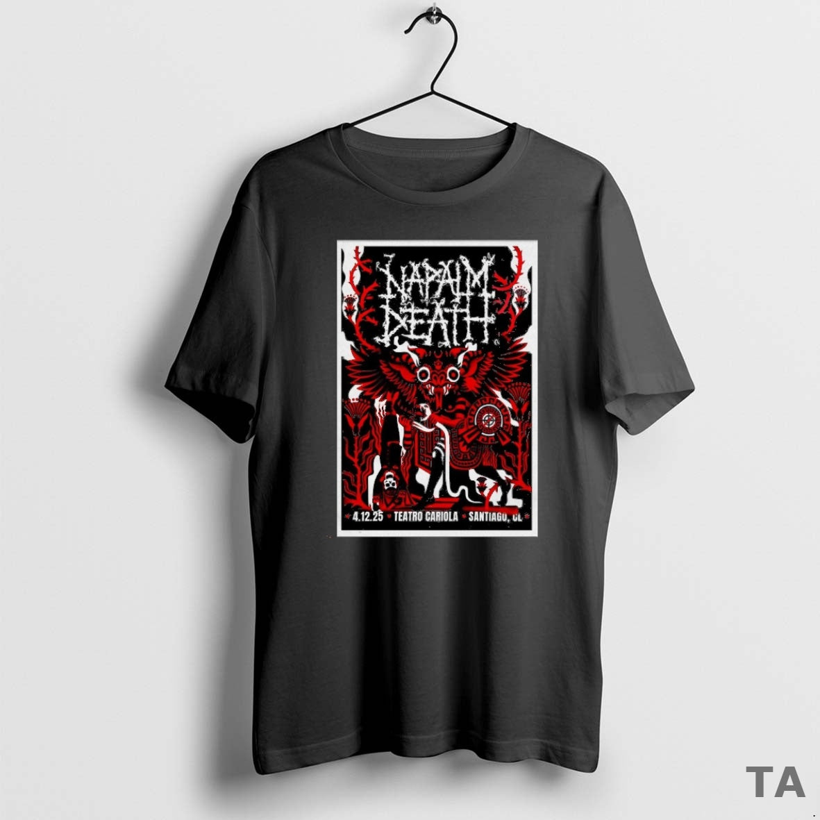 Top Napalm Death Teatro Cariola On December 4 2025 In Santiago Chile T Shirt Sweater Hoodie, Sweatshirt | WearSparks.com