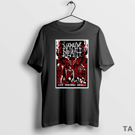 Top Napalm Death Teatro Cariola On December 4 2025 In Santiago Chile T Shirt Sweater Hoodie, Sweatshirt | WearSparks.com