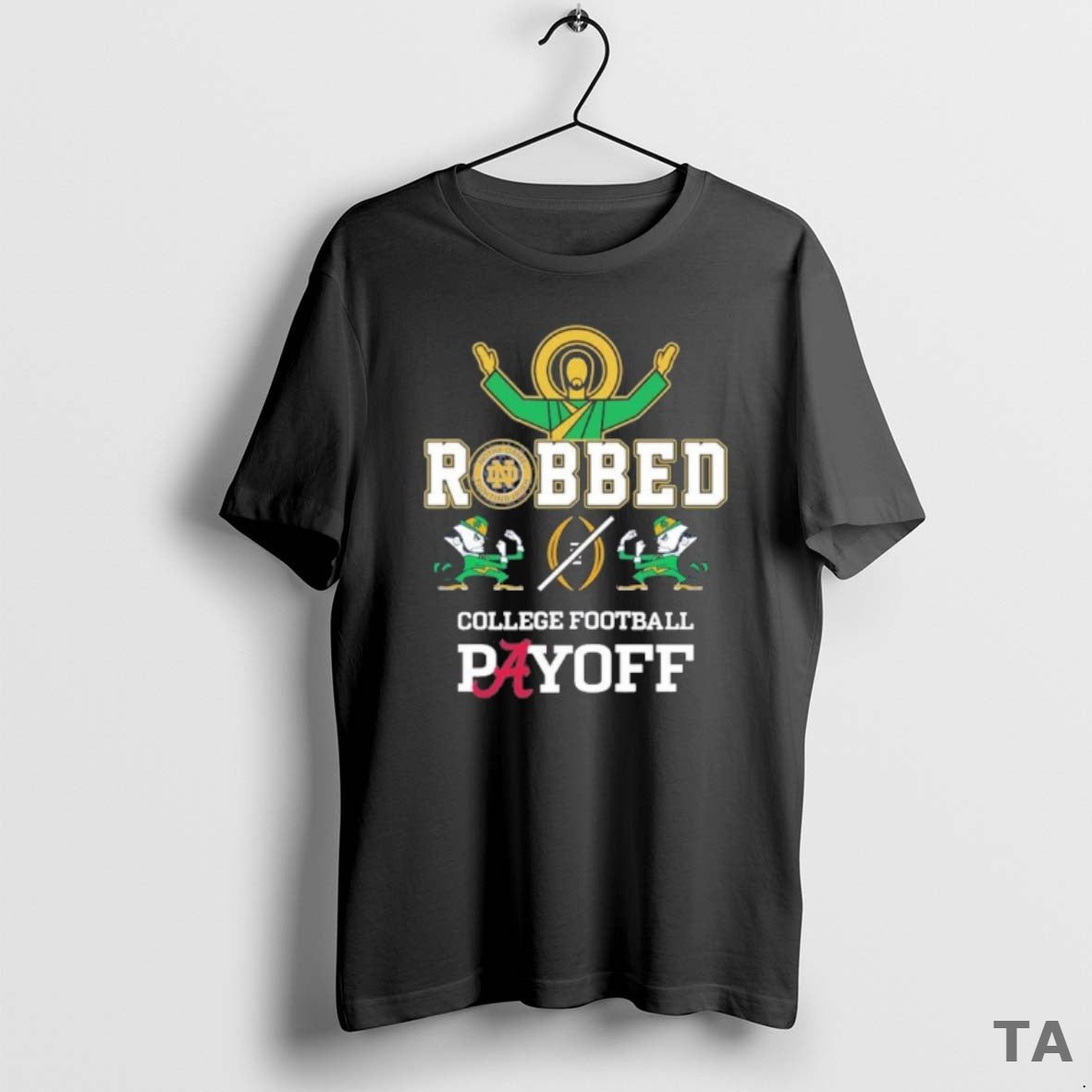 Top Robbed Cfp 2025 Notre Dame Fighting Irish T Shirt Sweater Hoodie, Sweatshirt | WearSparks.com