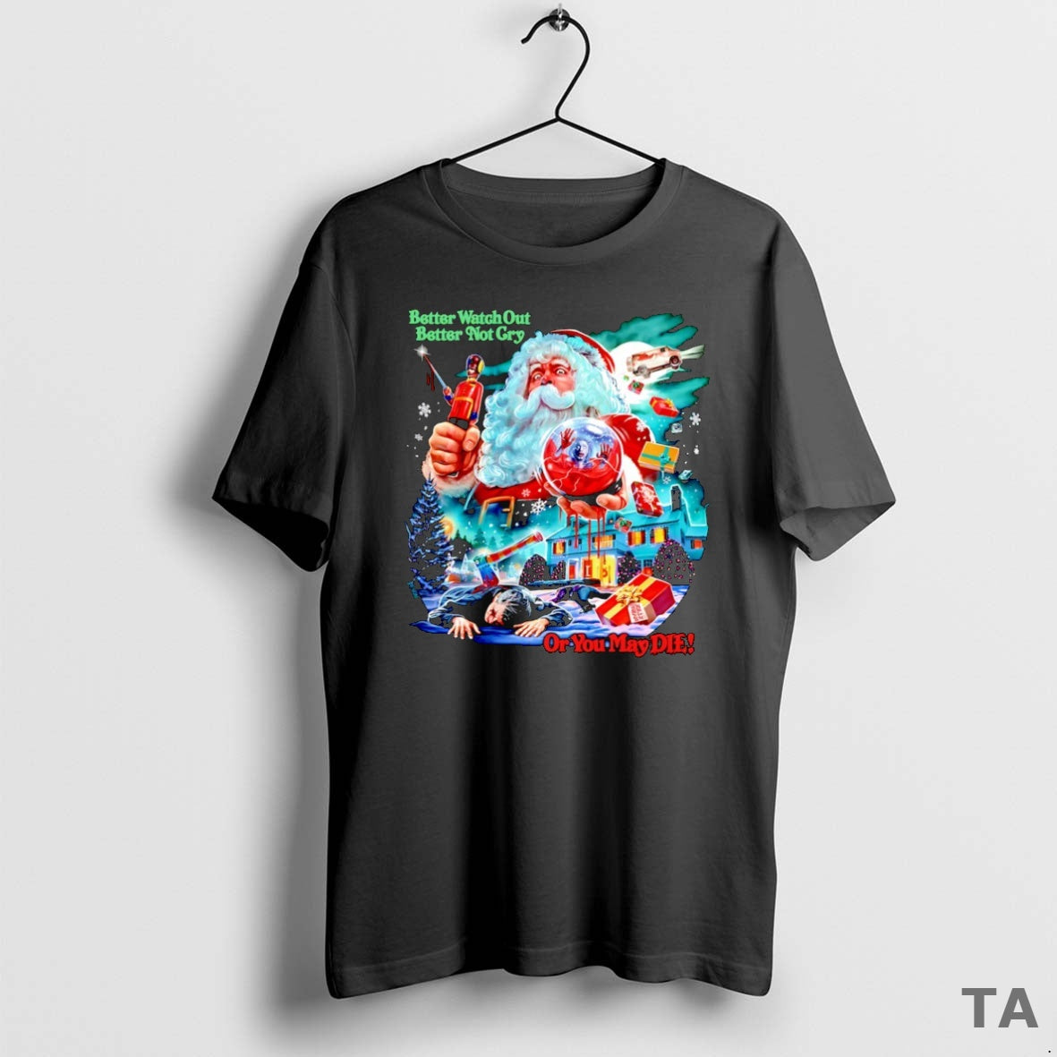 Top Santa Claus Better Watch Out Better Not Cry Or You May Die Christmas T-Shirts, Hoodie, Sweatshirt | WearSparks.com