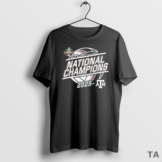 Top Texas A And M Aggies 2025 Ncaa Womens Volleyball National Champions Logo T-Shirts, Hoodie, Sweatshirt | WearSparks.com