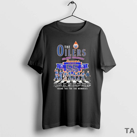 Top The Edmonton Oilers Abbey Road 55 Seasons 1972 2026 T Shirt Sweater Hoodie, Sweatshirt | WearSparks.com