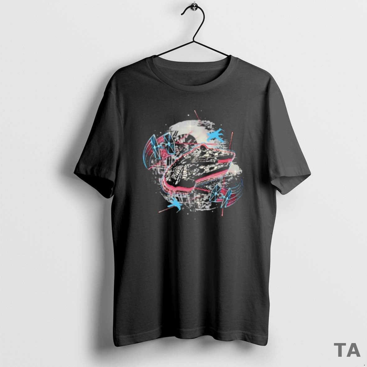 Top The Great Galactic Battle A Space Battle Featuring The Millennium Falcon T Shirt Sweater Hoodie, Sweatshirt
