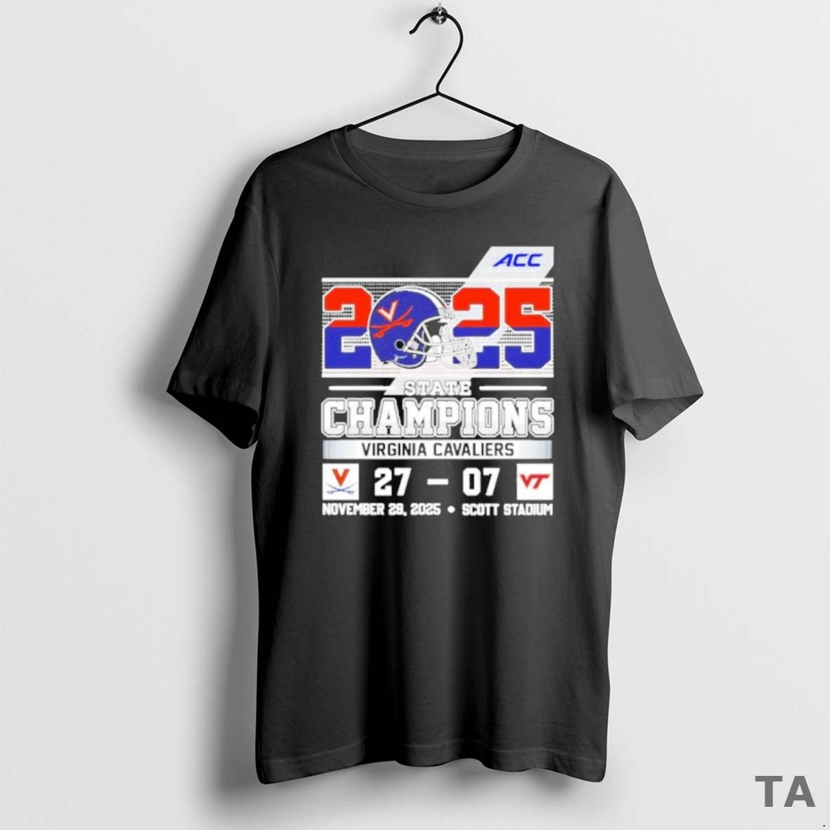 Top Virginia Cavaliers 2025 State Champions 27 07 Virginia Tech Score T Shirt Sweater Hoodie, Sweatshirt | WearSparks.com
