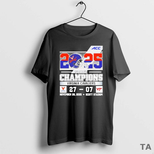 Top Virginia Cavaliers 2025 State Champions 27 07 Virginia Tech Score T Shirt Sweater Hoodie, Sweatshirt | WearSparks.com