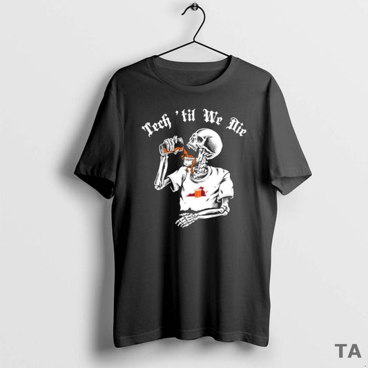 Top Virginia Tech Hokies Tech Til We Die Skeleton T Shirt Sweater Hoodie, Sweatshirt | WearSparks.com