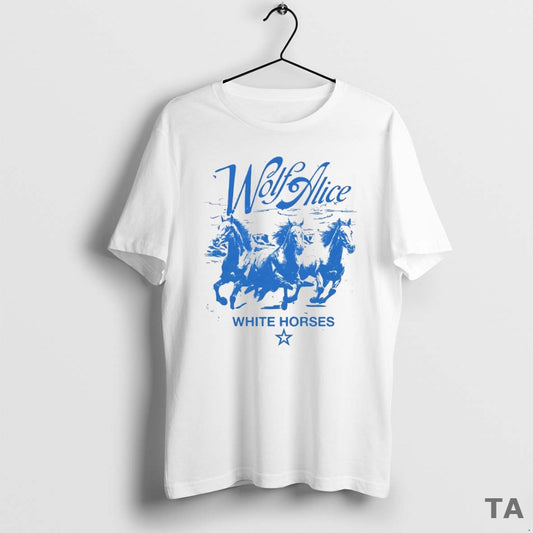 Top Wolf Alice White Horses Circle T Shirt Sweater Hoodie, Sweatshirt | WearSparks.com