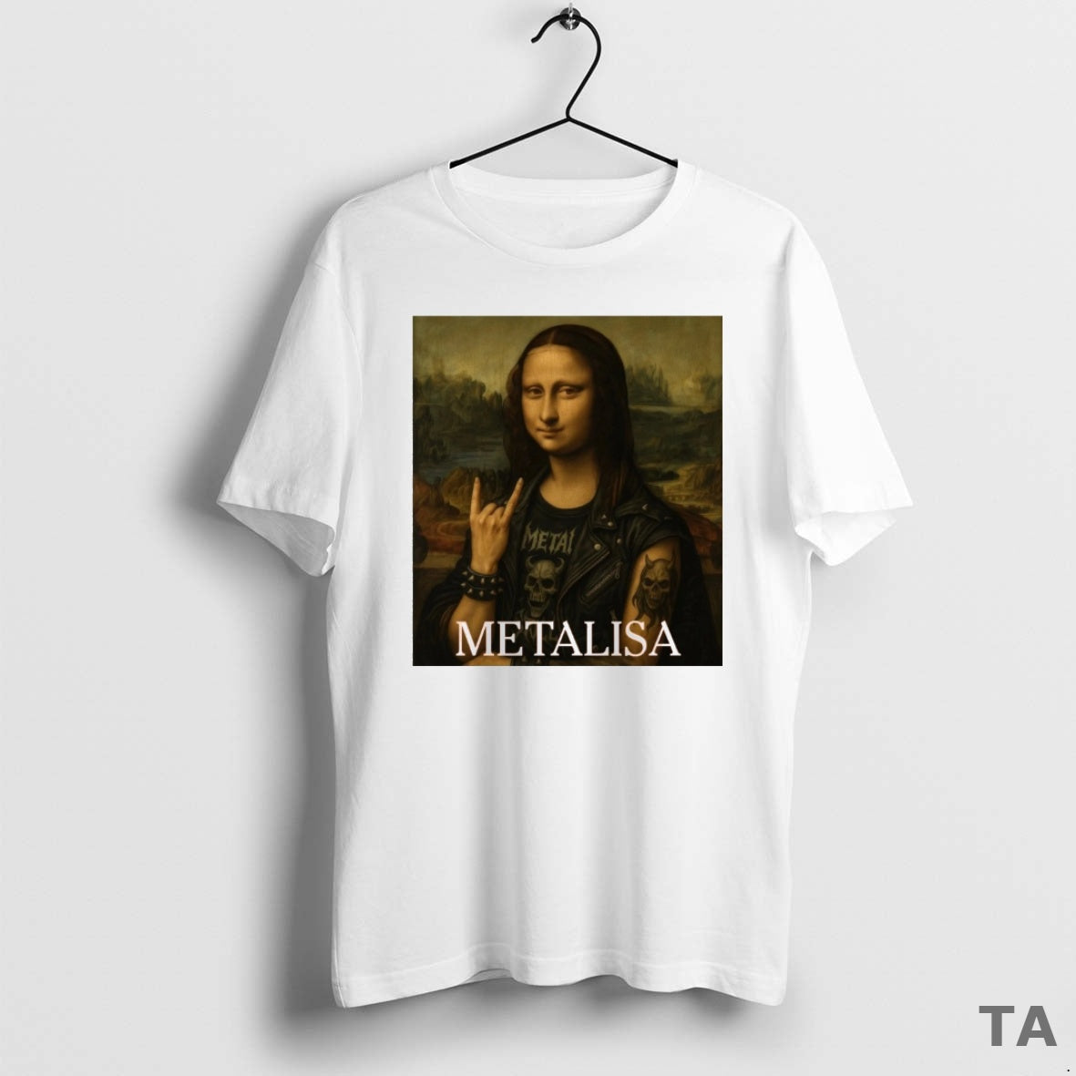 Top Mona Lisa Heavy Metal Theme Metalisa Metallica Meme T Shirt Sweater Hoodie, Sweatshirt | WearSparks.com