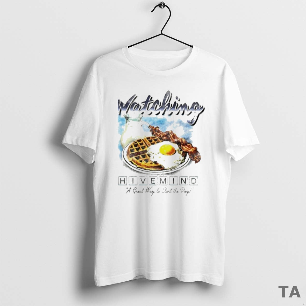 Top Watching Hivemind A Great Way To Start The Day Breakfast T Shirt Sweater Hoodie, Sweatshirt | WearSparks.com
