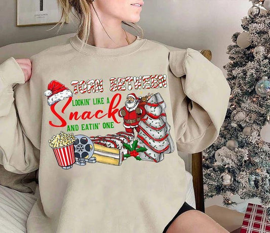 Torn Between Lookin Like A Snack And Eatin One Sweatshirt Ready To Press Torn Between Looking Like A Snack and Eating One...