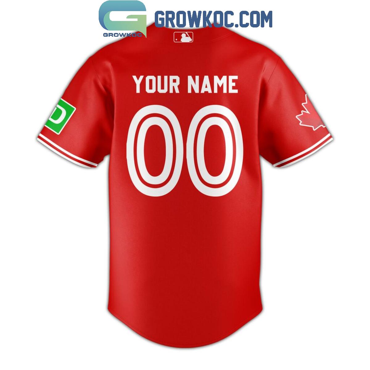 Toronto Blue Jays 2024 Canada Day Personalized Baseball Jersey