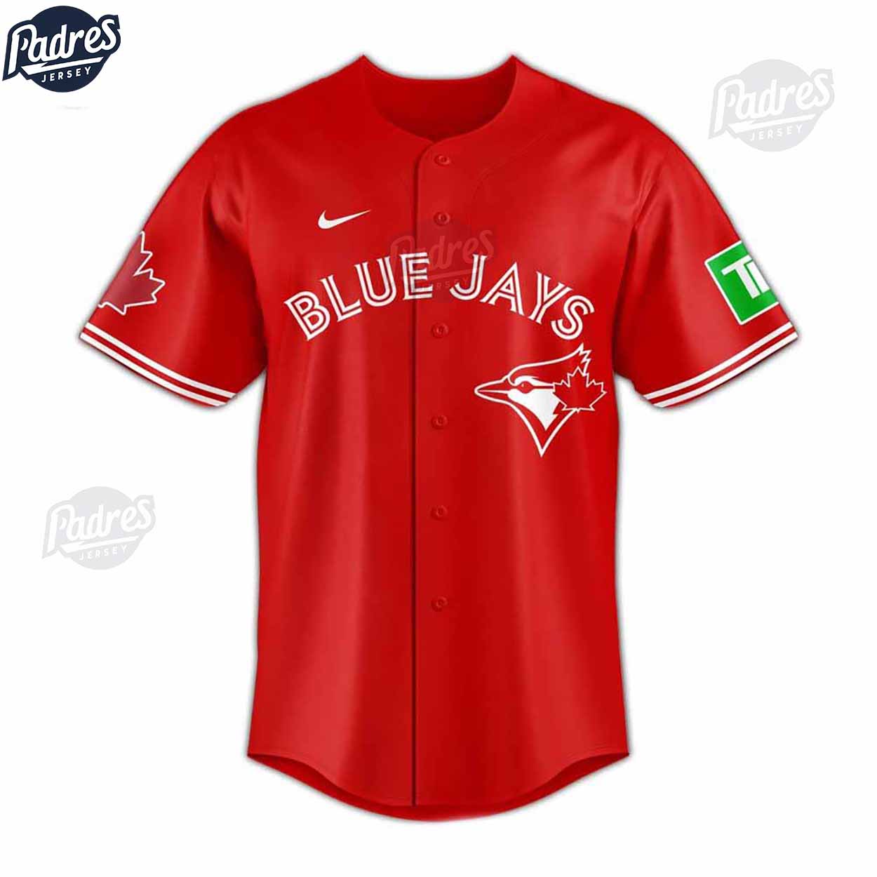 Toronto Blue Jays Canada Day Custom Baseball Jersey - Padres Jersey Oasis: Elevate Your Baseball Style Game... (Image 1)
