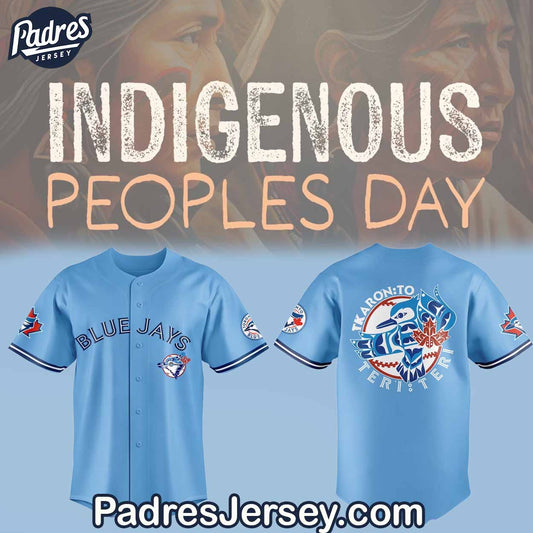 Toronto Blue Jays Indigenous Peoples Day 2024 Baseball Jersey Outfit - Sport Merch - Padres Jersey Oasis:... (Image 1)