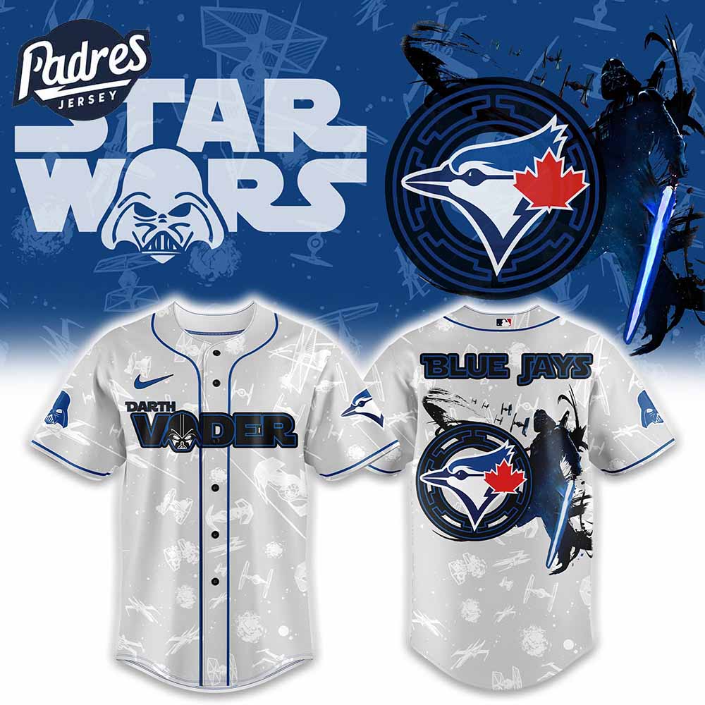 Toronto Blue Jays MLB x Darth Vader Is Anakin Baseball Jersey - Padres Jersey Oasis: Elevate Your Baseball Style Game...