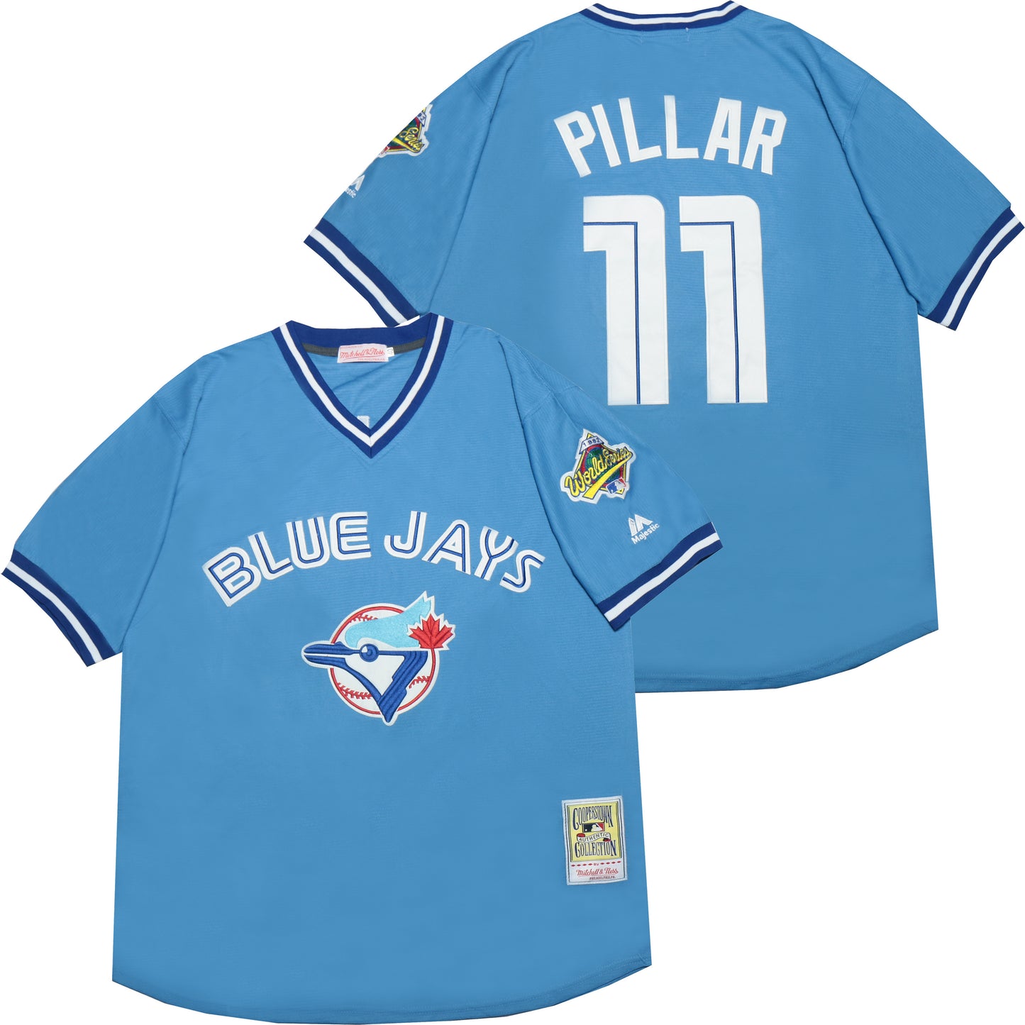 Toronto Blue Jays #11 Kevin Pillar Blue Jays 11 Blue Pullover Retro