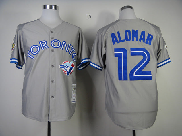 Toronto Blue Jays #12 Blue Jays 12 Gray 1992 Retro