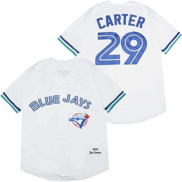 Toronto Blue Jays #29 Joe Carter Blue Jays 29 White 1993 Retro