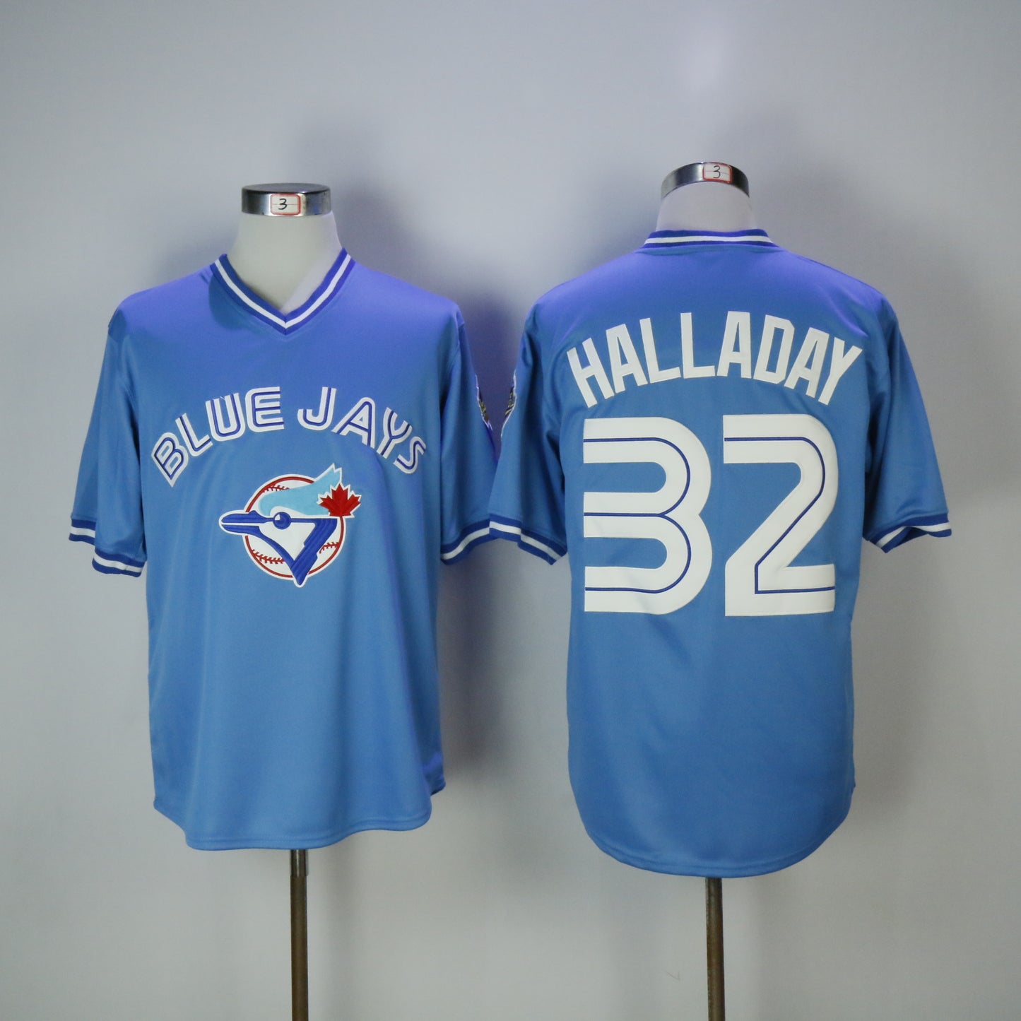 Toronto Blue Jays #32 Roy Halladay Blue Jays 32 Blue Pullover Retro