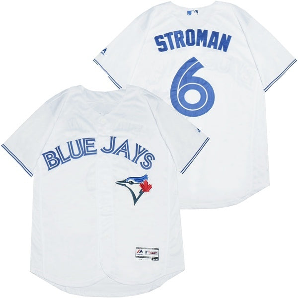 Toronto Blue Jays #6 Marcus Stroman Blue Jays 6 White Elite