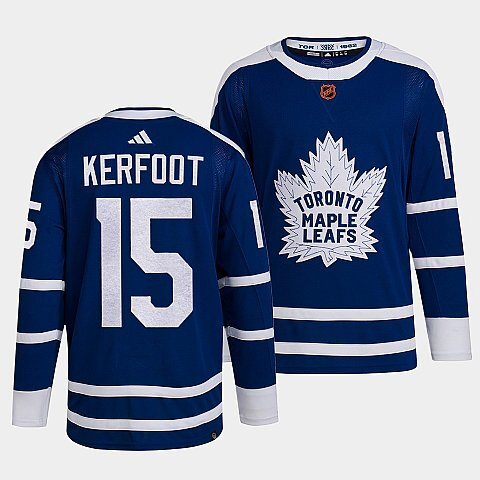 Toronto Maple Leafs #15 alexander-kerfoot-blue-2022reverse-retro-2.0-authentic-primegreen-jersey