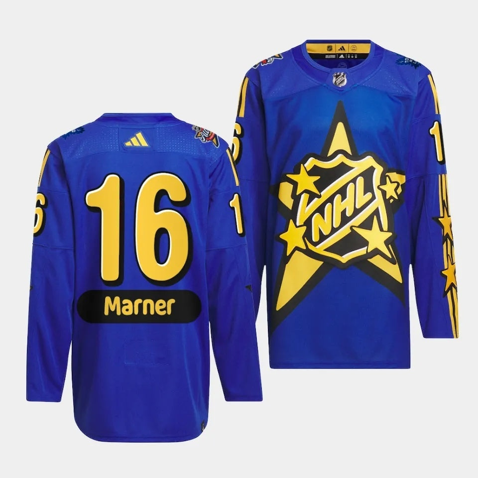 Toronto Maple Leafs #16 Mitch Marner 2024 NHL All-Star Blue Jersey Style 1