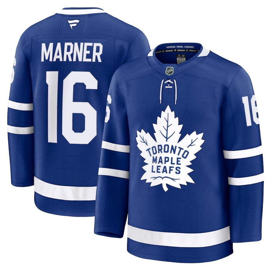 Toronto Maple Leafs #16 Mitch Marner Home Premium Jersey - Blue