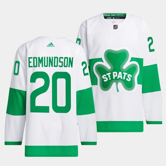 Toronto Maple Leafs #20 Joel Edmundson 2024 St. Patricks Alternate Authentic Jersey