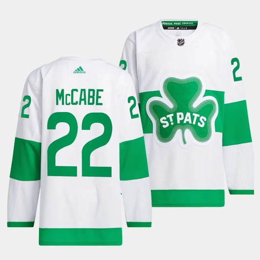 Toronto Maple Leafs #22 Jake McCabe 2024 St. Patricks Alternate Authentic Jersey