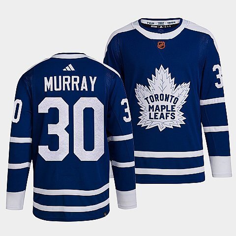 Toronto Maple Leafs #30 matt-murray-blue-2022reverse-retro-2.0-authentic-primegreen-jersey