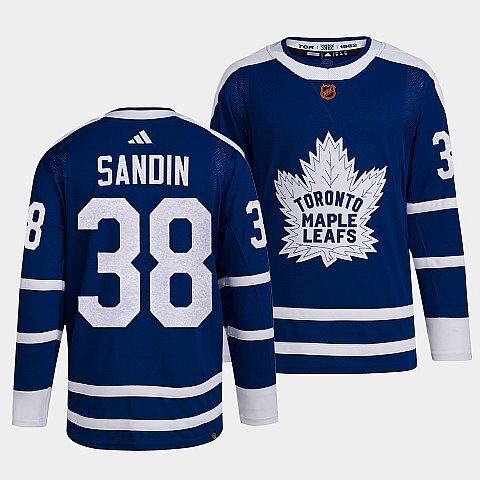 Toronto Maple Leafs #38 rasmus-sandin-blue-2022reverse-retro-2.0-authentic-primegreen-jersey