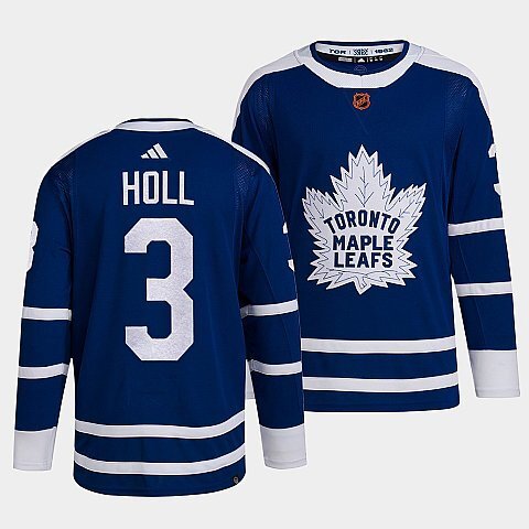 Toronto Maple Leafs #3 justin-holl-blue-2022reverse-retro-2.0-authentic-primegreen-jersey