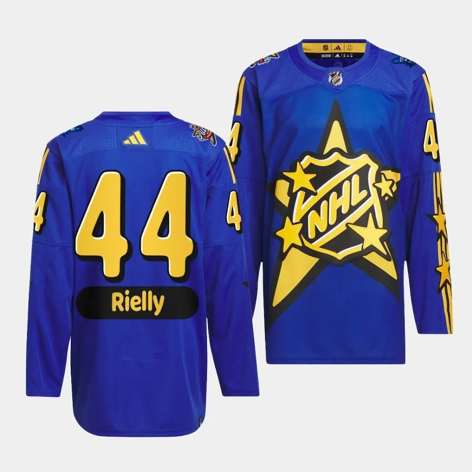 Toronto Maple Leafs #44 Morgan Rielly 2024 NHL All-Star Blue Jersey Style 1
