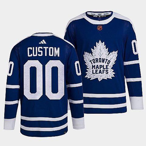 Toronto Maple Leafs #custom-blue-2022reverse-retro-2.0-authentic-primegreen-jersey