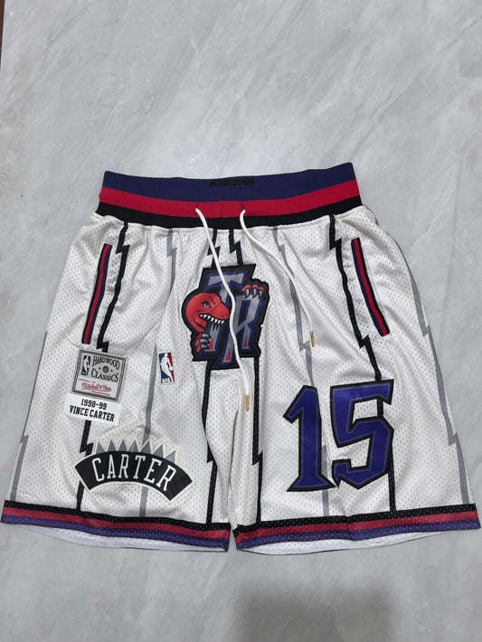 Toronto Raptors Raptors Retro White Shorts Style 2