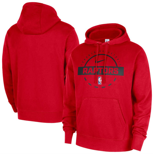 Toronto Raptors Red 2025 26 Practice Club Pullover Hoodie