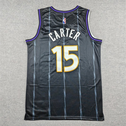 Toronto Raptors #15 Vince Carter 25 Raptors 15 Black City Edition Style 1