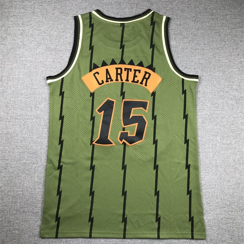 Toronto Raptors #15 Vince Carter Raptors 15 Green s-xxl Style 3