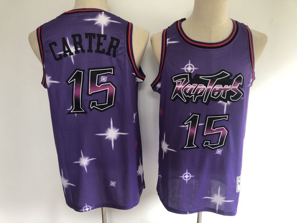 Toronto Raptors #15 Vince Carter Raptors 15 Purple Galaxy Edition