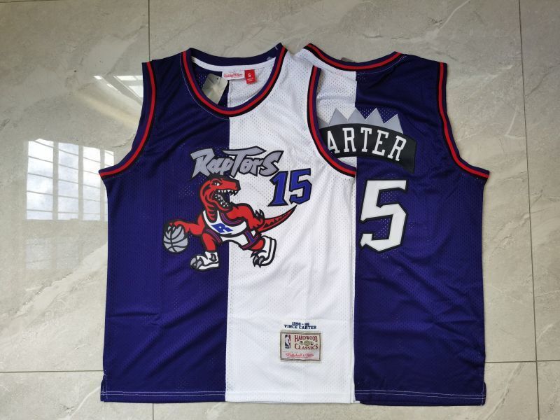 Toronto Raptors #15 Vince Carter Raptors 15 Purple White Style 3