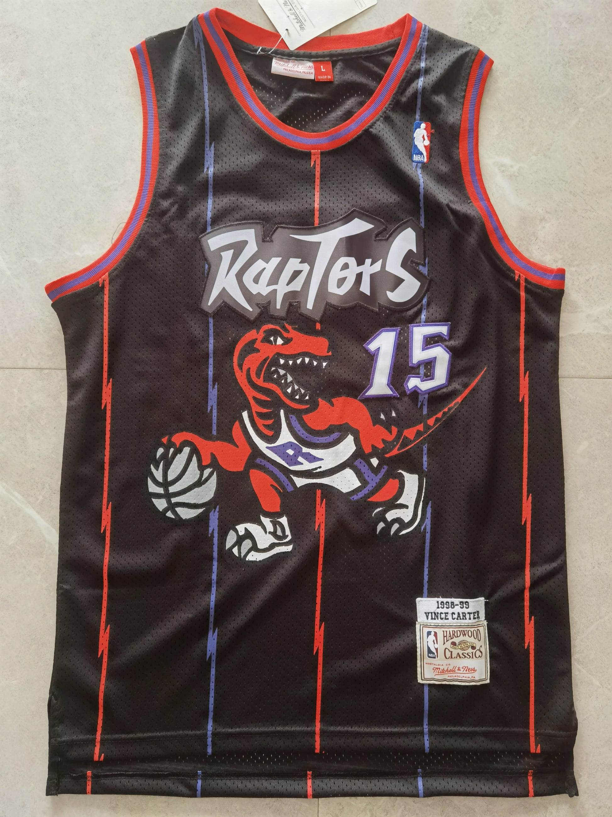 Toronto Raptors #15 Vince Carter Raptors 15 # Black Big Dragon Classic Retro Limited Edition Jersey Style 2